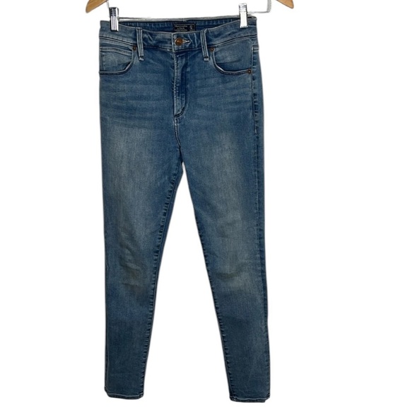 Abercrombie & Fitch Simone High Rise Super Skinny Jeans Women Size 27 Blemish - Picture 1 of 4